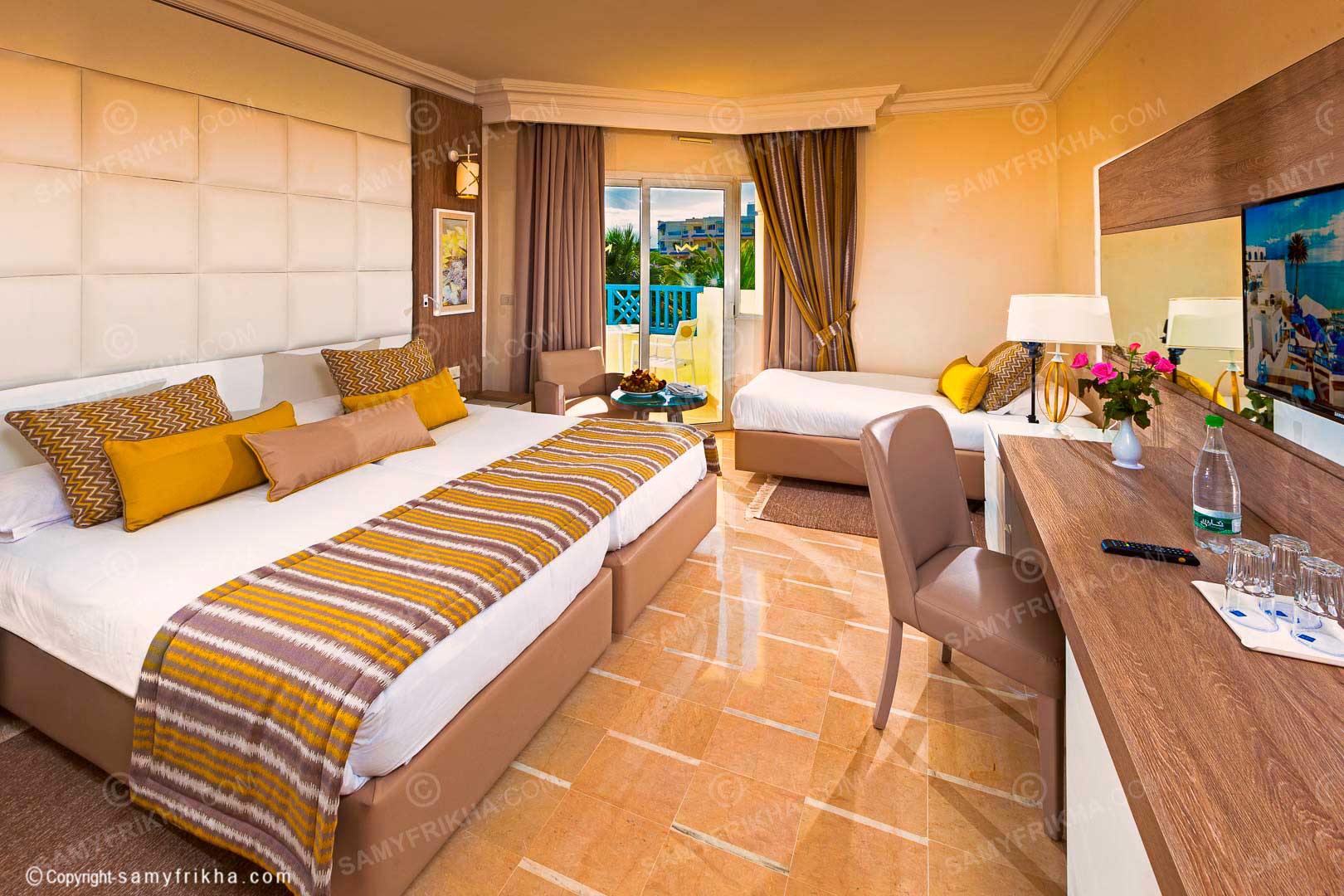 Photographe hôtel Tunisie – chambre avec vue mer