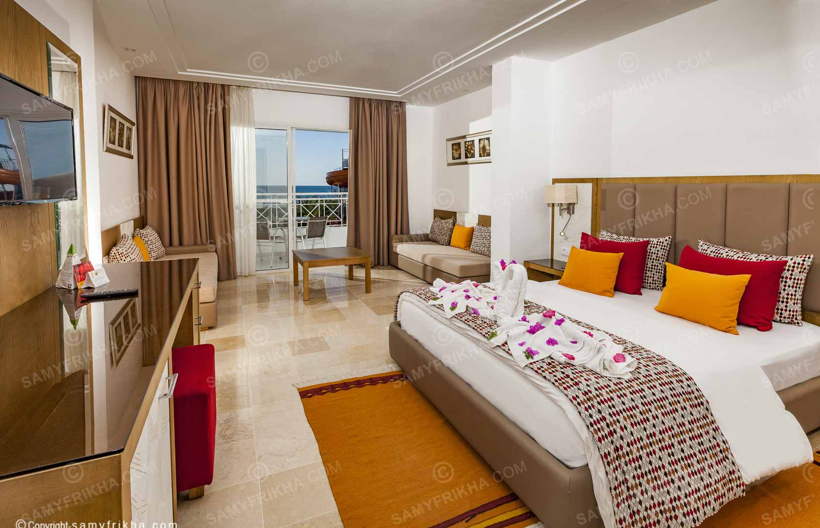 Photographie chambre hôtel Tunisie – décoration