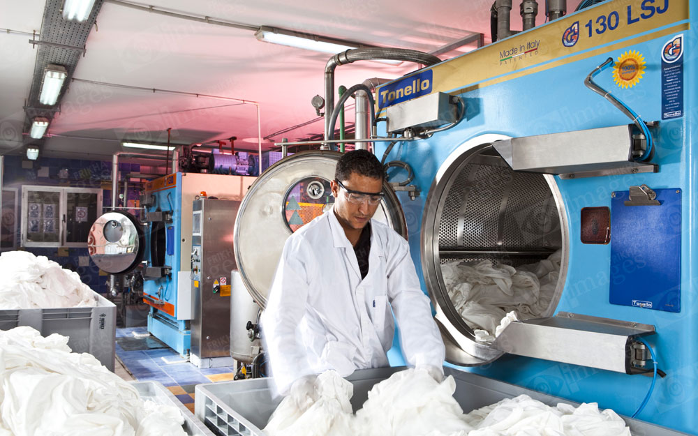 Photographe des usines de textiles en Tunisie.