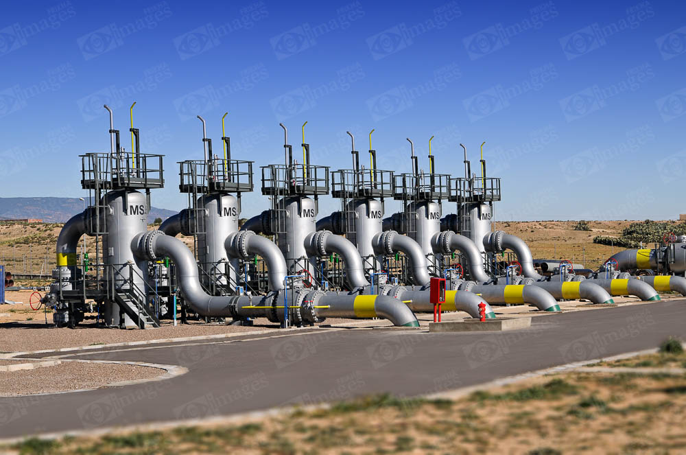 Équipements industriels d'une installation de gaz et de pétrole