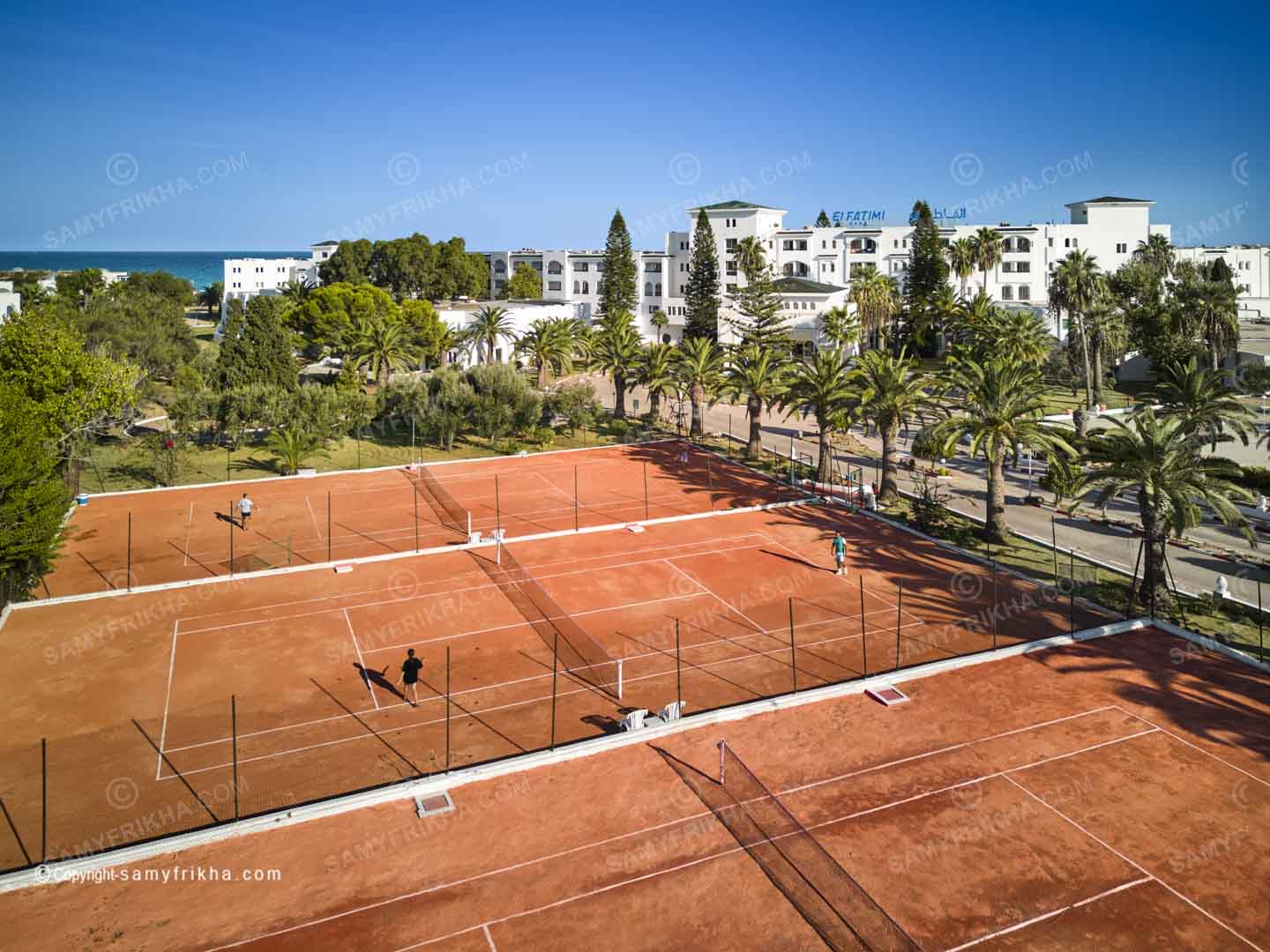 Terrain de Tennis dans Hotel Monarque El Fatimi Mahdia