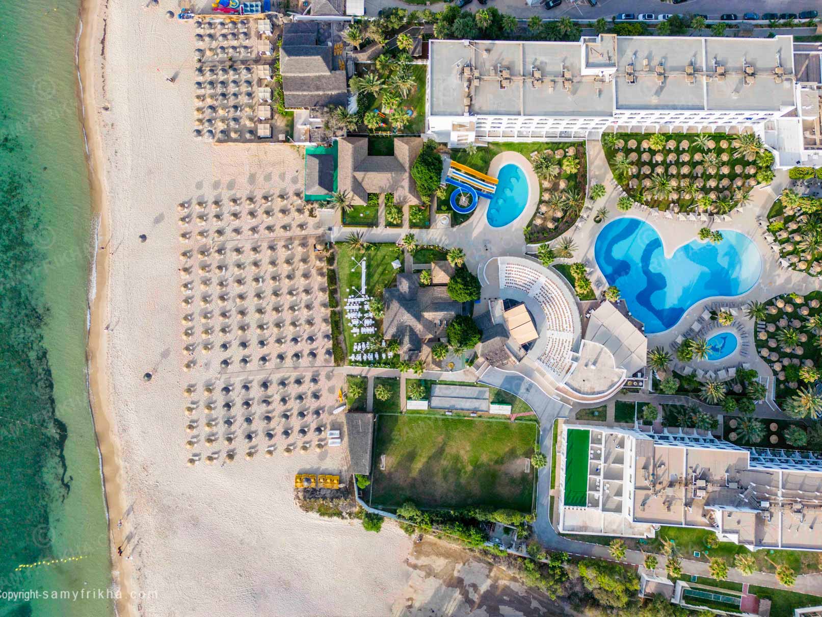 Hôtel Nozha Beach Hammamet par drone