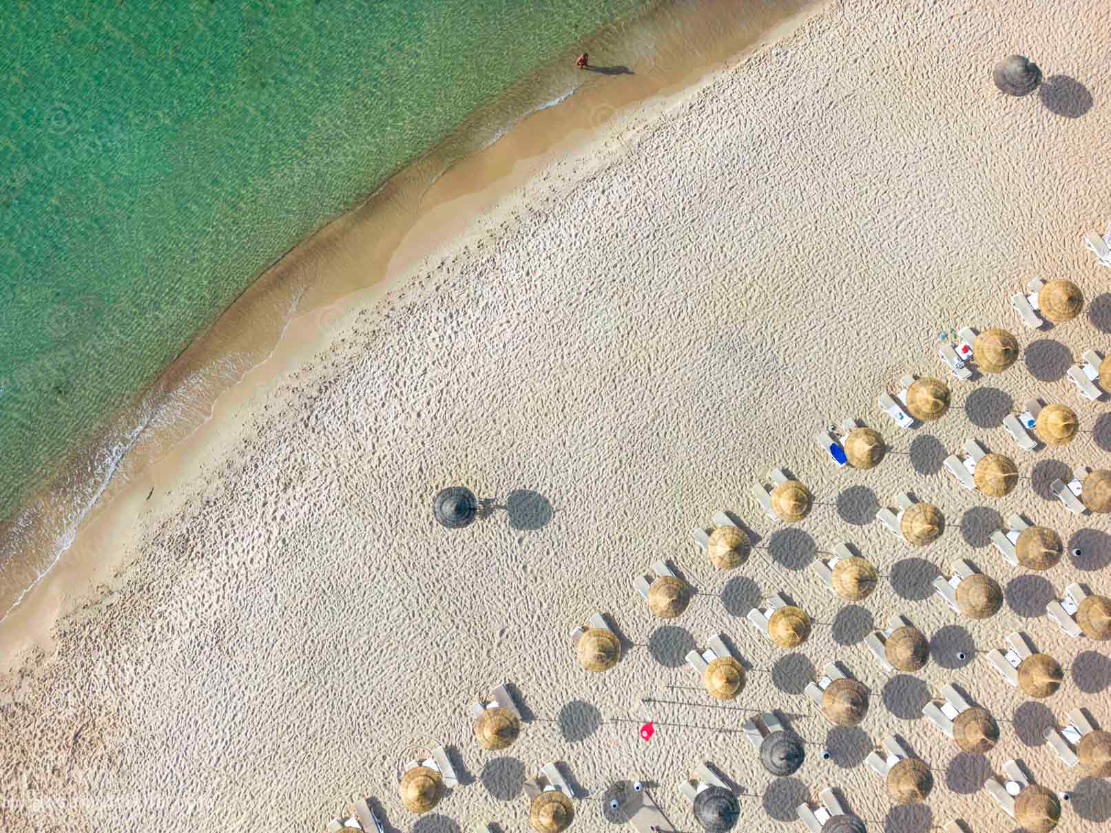 plage de l'hôtel Nozha Beach Hammamet.